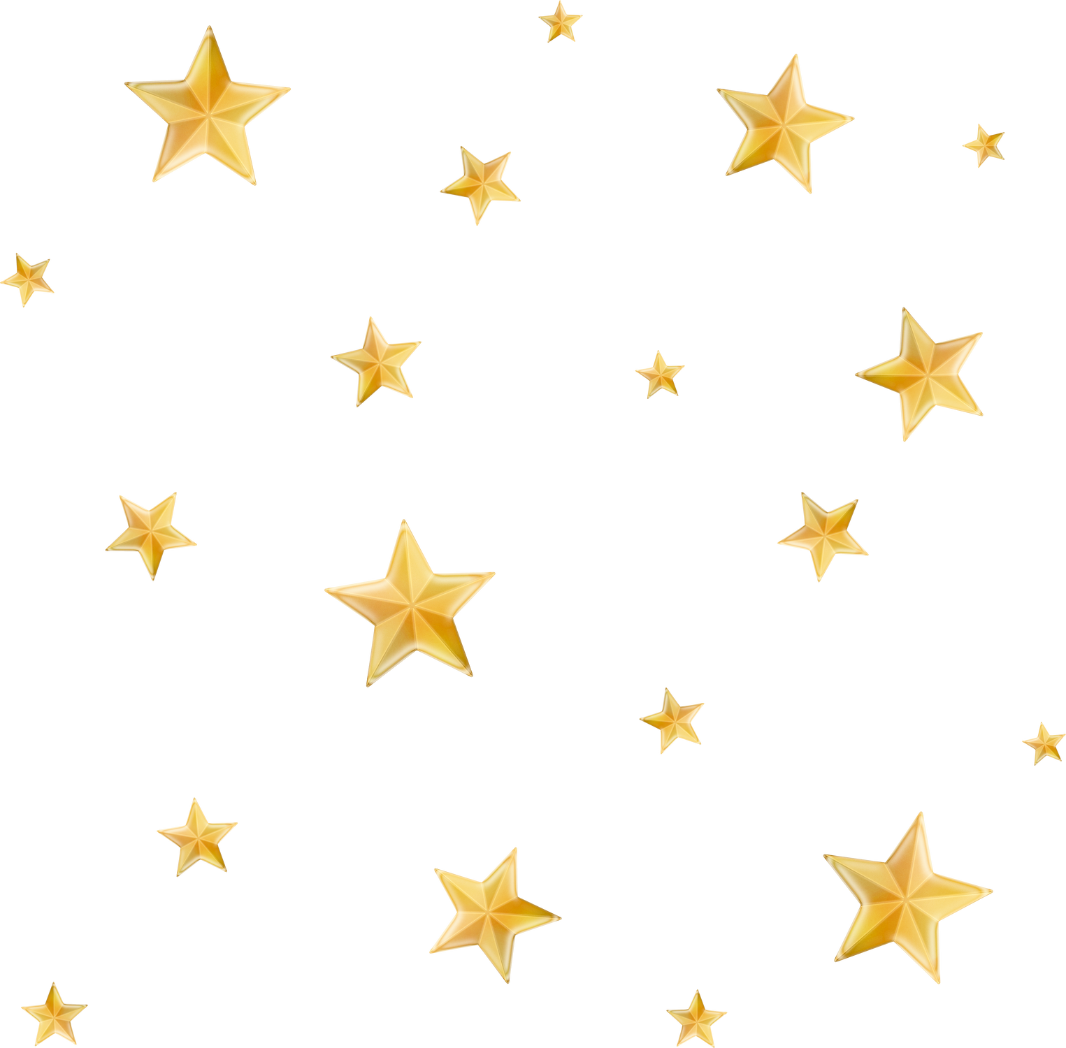 Twinkle twinkle little star shape pattern decoration